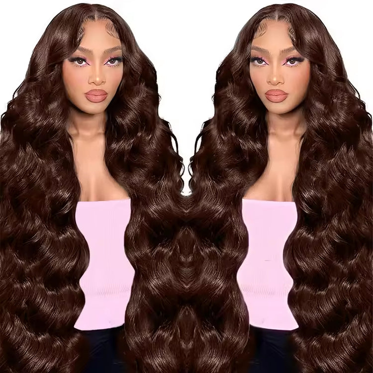 Wig Human Hair Lace Front Wig 13x4 High-Definition Brown Lace Front Wig Human Hair With Aligned Cuticles Vietnam Wig - PULSE MART