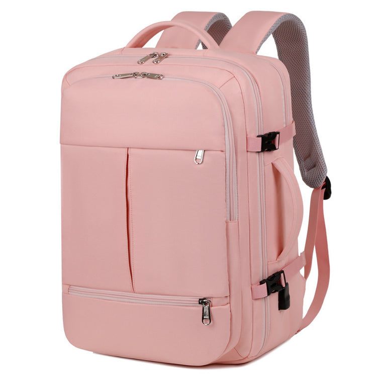 Large Capacity Backpack For Women Men Multiple Pockets And Zippers Versatile Computer Bags Business Travel Backpack - PULSE MART