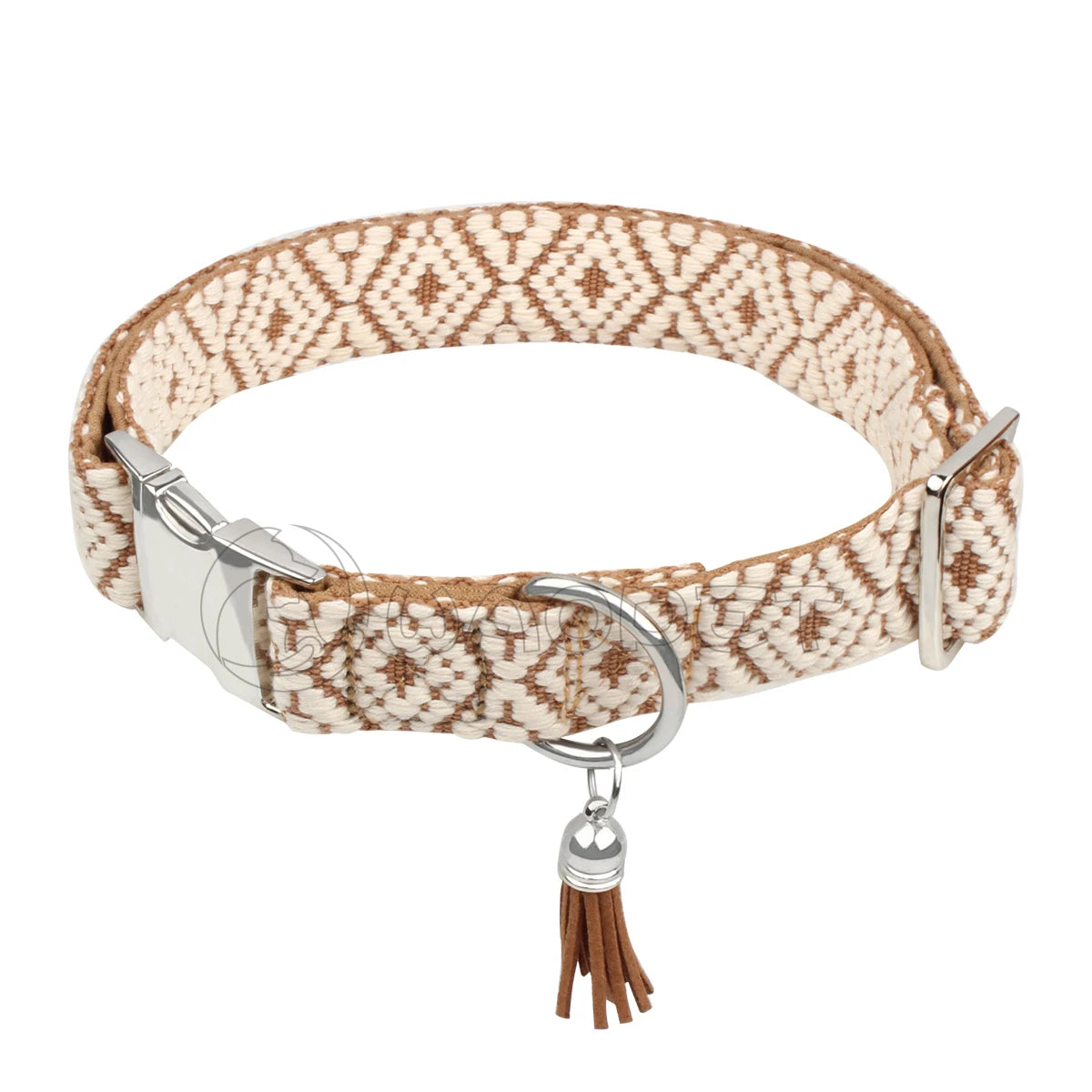 Bohemian Ethnic Style Pet Collar: Luxurious Adjustable Multi-Color Neckband