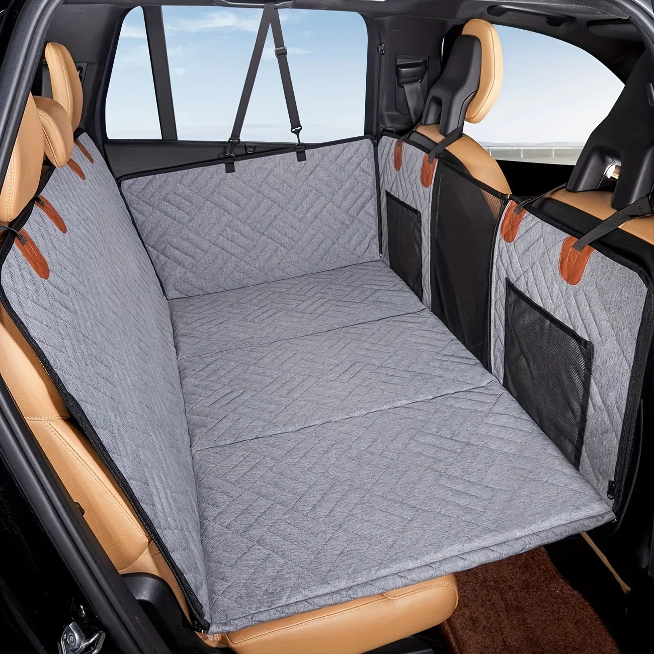 Waterproof Dog Car Seat Cover – Nonslip Pet Back Seat Hammock for Dogs and Cats