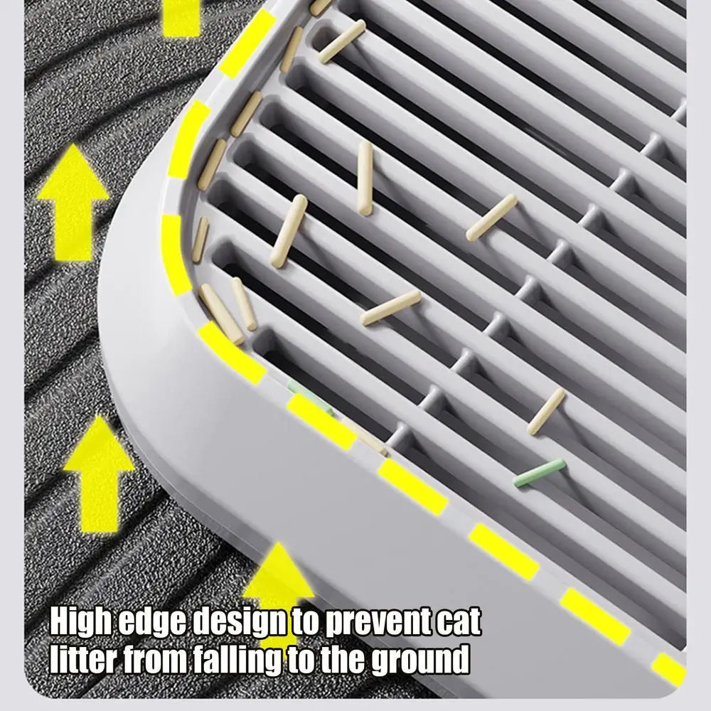 Double-Layer Cat Litter Mat – Non-Slip Litter Catcher & Trapper with Easy-Clean Honeycomb Design