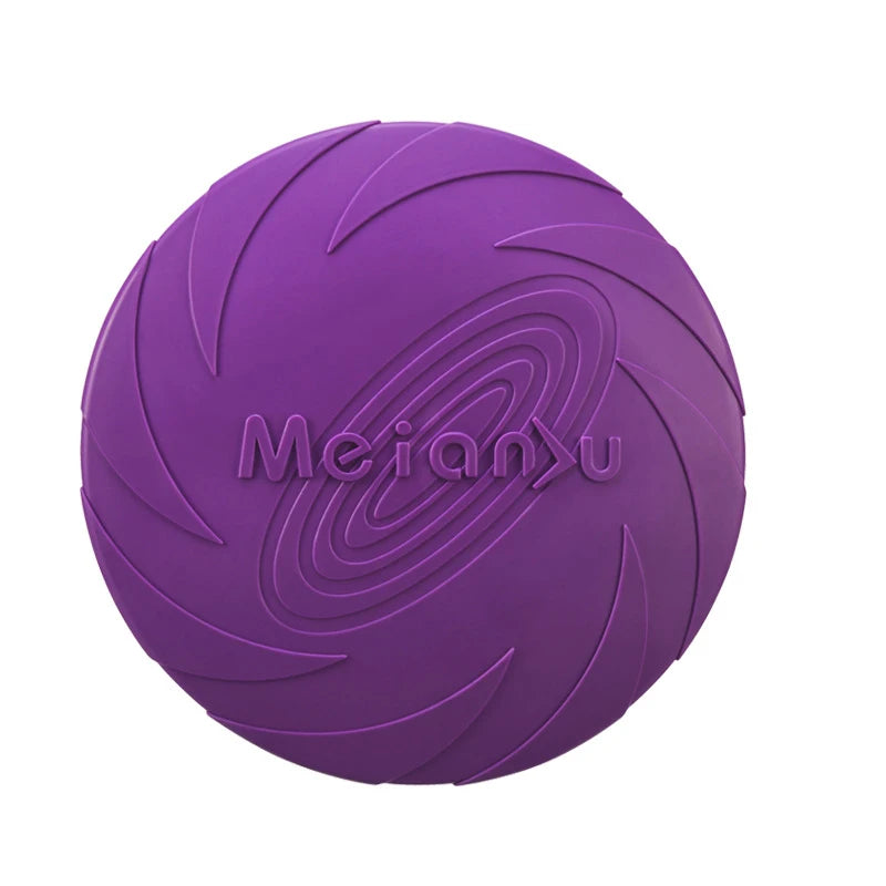 Silicone Flying Disc Dog Toy - Interactive Outdoor Training Frisbee