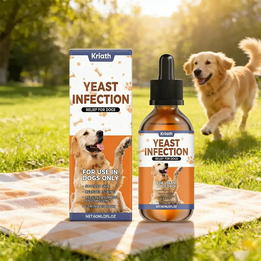 Premium Dog Shedding & Dry Skin Drops – 60ML Herbal Coat Conditioner