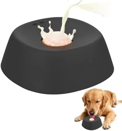 Liquid Slow Feeder Dog Bowl - Ball-Shaped Bone Soup Licking Dish
