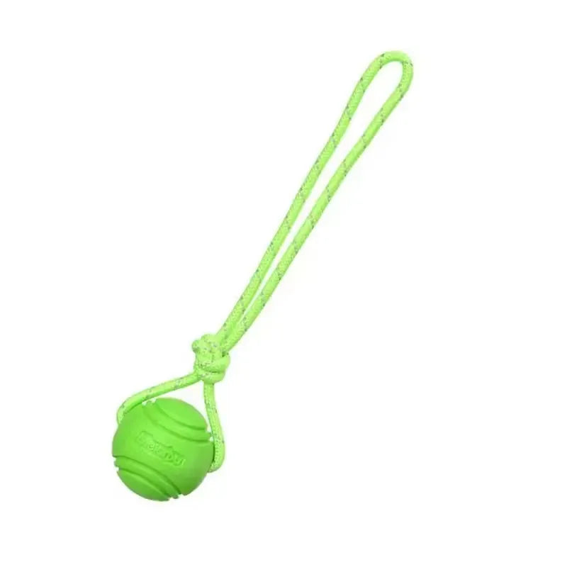 Durable Cotton Rope Dog Training Ball - Interactive Tugging & Catching Toy
