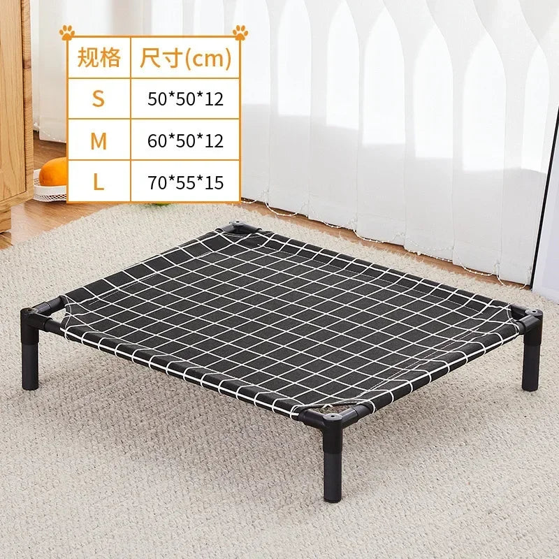 Folding Elevated Pet Bed, Portable Camping Dog & Cat Cot