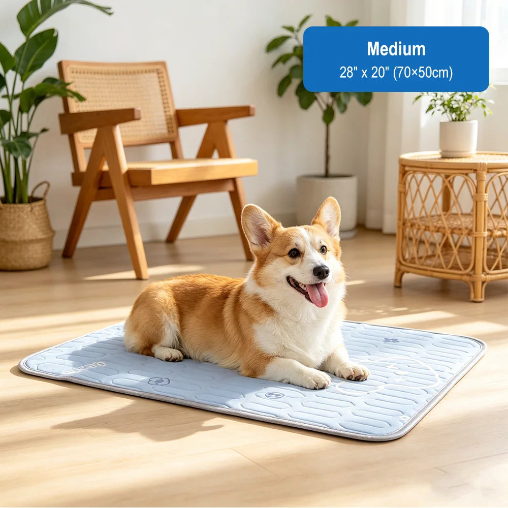 Summer Pet Cooling Mat, Ice Pad Blanket Sofa Cushion