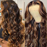 13x4 Lace Frontal Human Hair Wig P4 27 Body Wave Density - PULSE MART