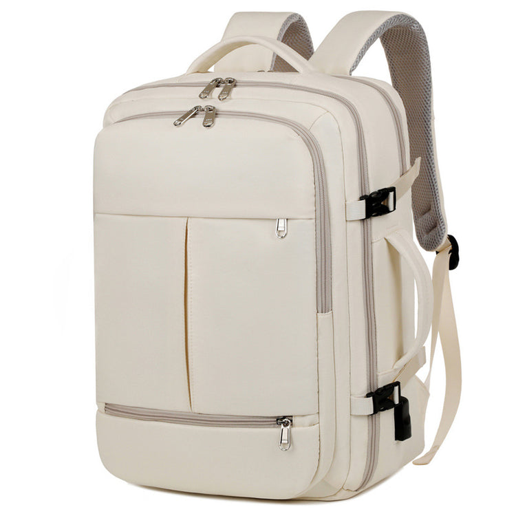 Large Capacity Backpack For Women Men Multiple Pockets And Zippers Versatile Computer Bags Business Travel Backpack - PULSE MART