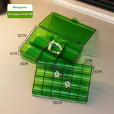 Ornament Dustproof Storage Box Anti-oxidation Ear Stud Necklace Jewelry Box - PULSE MART