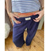 Fashion Y2K Striped Straight Trousers Summer Elastic High Waist Wide Leg Pants For Women - PULSE MART