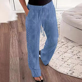 Casual Jeans Like Side Lace Trousers - PULSE MART