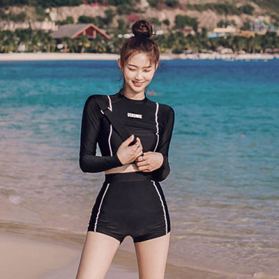 Conservative sunscreen long sleeve swimwear - PULSE MART