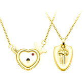 Fashion Jewelry Titanium Steel Couple Love Lock, Bracelet, Key Set, Necklace - PULSE MART