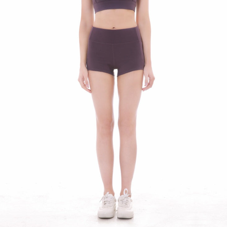 Soft Nylon Athletic Shorts with Tummy Control - PULSE MART