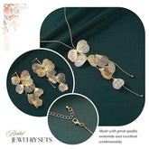 Gold Leaf Choker Necklace For Women,Trendy Boho Black Ginkgo Leaves Long Tassel Necklace, Aesthetic Beachy Party Jewelry Accessories Gifts - PULSE MART