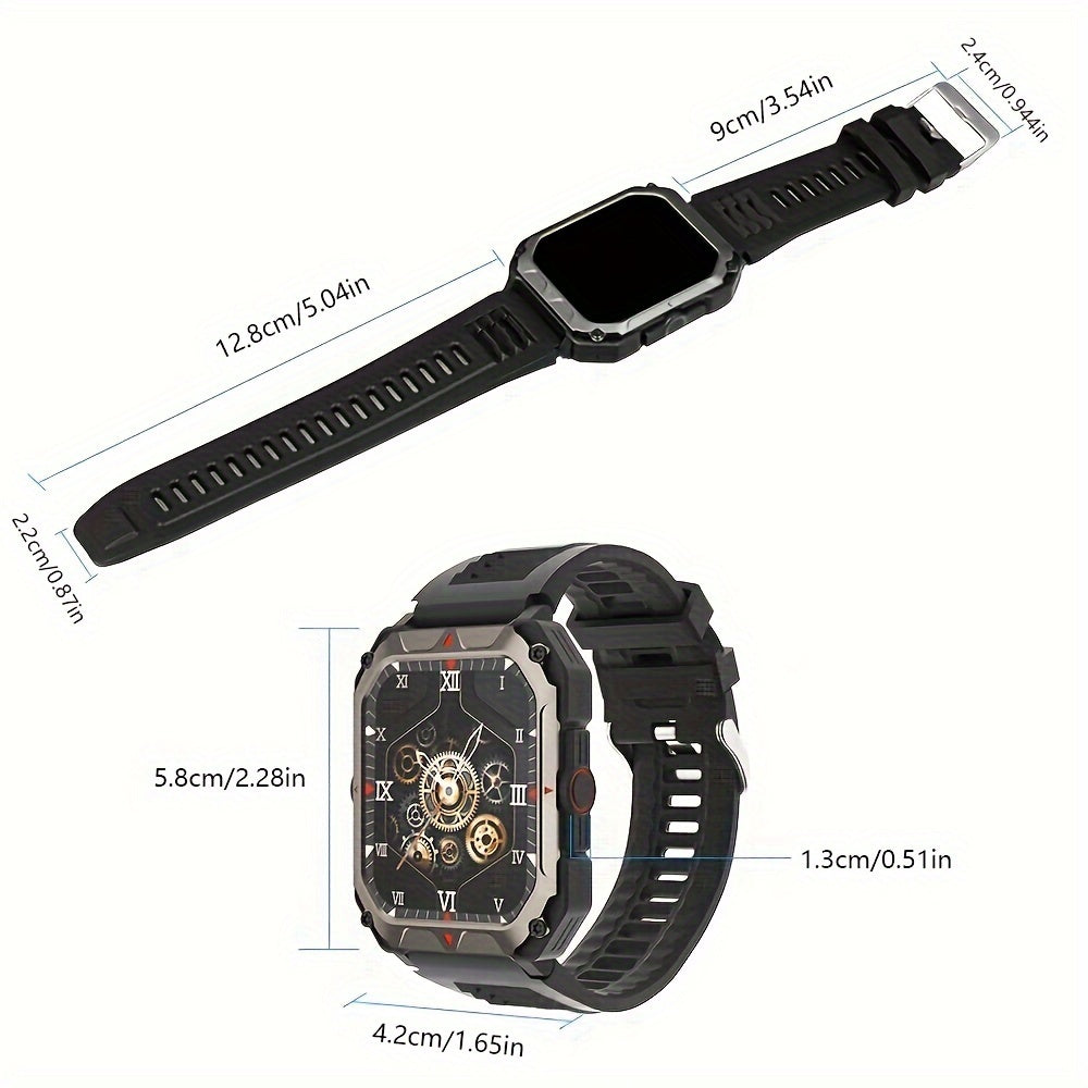 Men S Smart Watch Answer,make Calls, Wireless Calling Sports Smartwatch Fitness Tracker, With Multiple Sport Modes, Step Counter, Alarm, Compatible With IPhone And Android Phones - PULSE MART