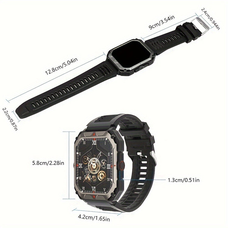 Men S Smart Watch Answer,make Calls, Wireless Calling Sports Smartwatch Fitness Tracker, With Multiple Sport Modes, Step Counter, Alarm, Compatible With IPhone And Android Phones - PULSE MART