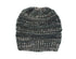 Mixed Color Knitted Wool Hat Ladies Non-labeled Ponytail Hat - PULSE MART