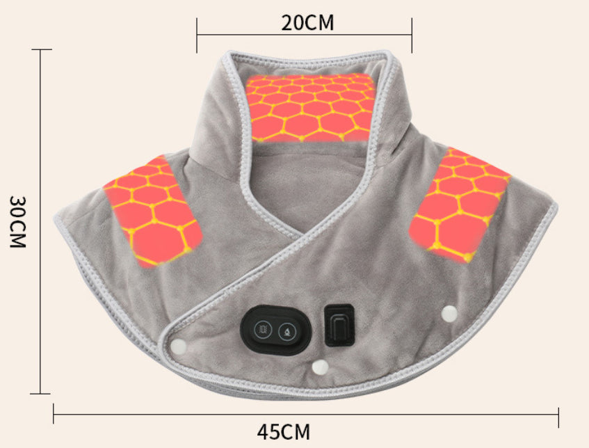 Vibration Massage Shoulder Pad Heating And Warm-keeping Electric Shawl - PULSE MART