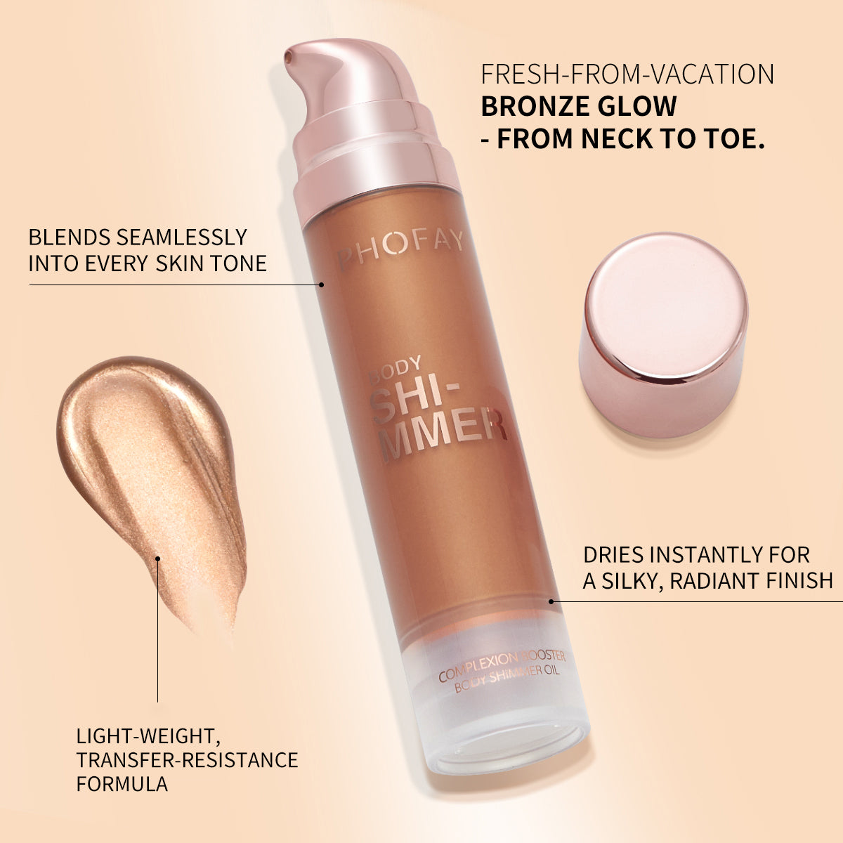 PHOFAY Body Shimmer Oil - PULSE MART