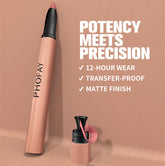 PHOFAY MATTE LIP LINER LIPSTICK PEN - PULSE MART