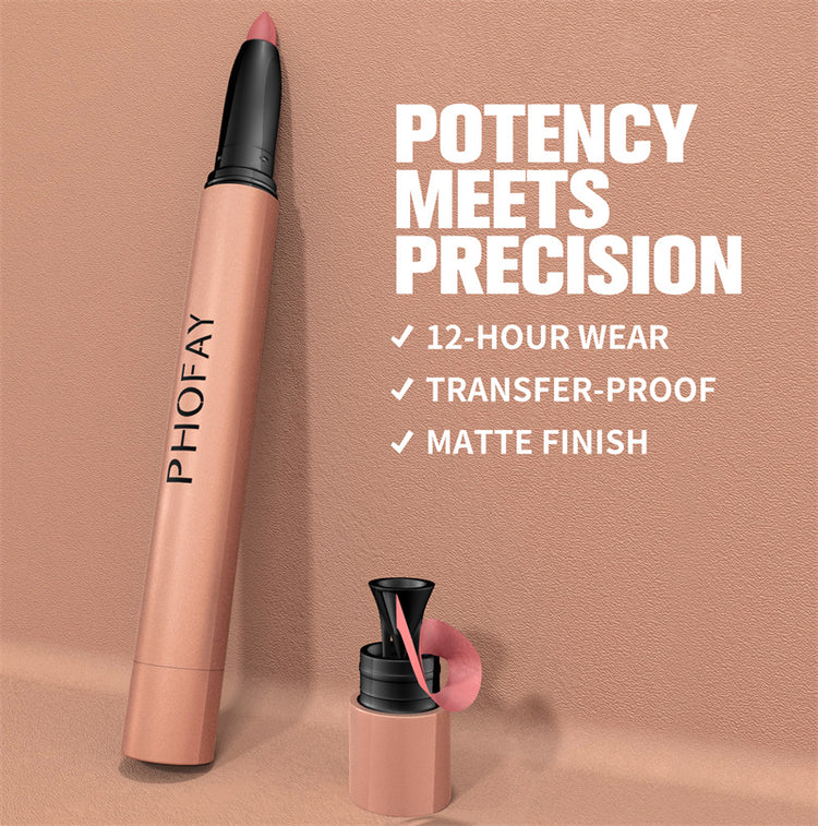 PHOFAY MATTE LIP LINER LIPSTICK PEN - PULSE MART