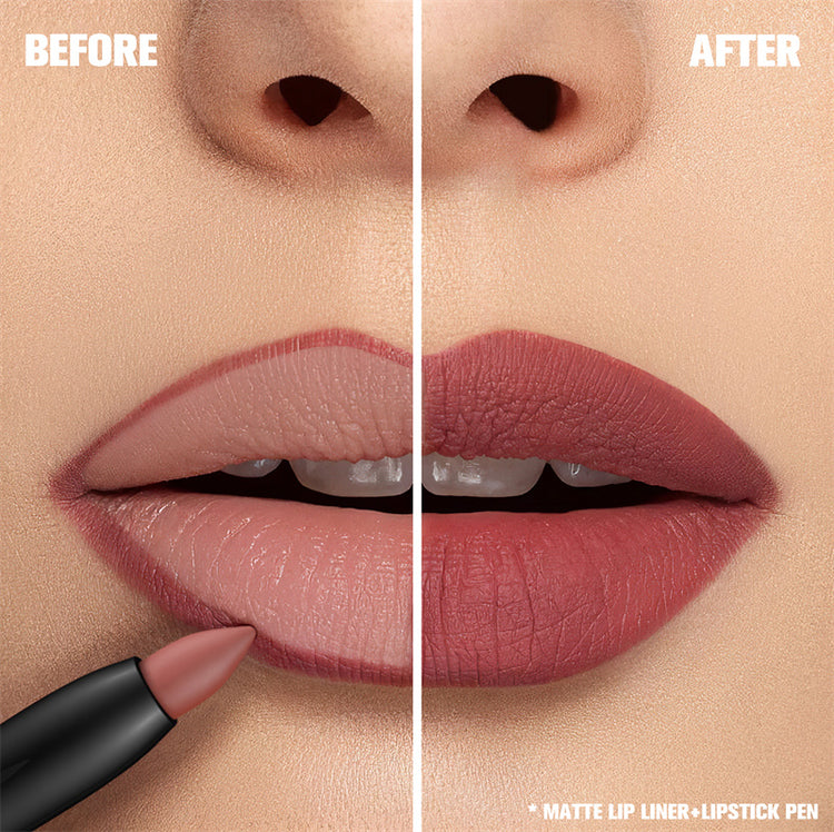 PHOFAY MATTE LIP LINER LIPSTICK PEN - PULSE MART