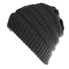Mixed Color Knitted Wool Hat Ladies Non-labeled Ponytail Hat - PULSE MART