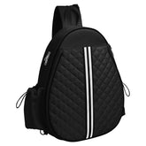 2 Color Options -- Pickleball Sling Bag For Men Women Waterproof Badminton Tennis Backpack With Wet Pocket Hidden Fence Hook Machine Washable - PULSE MART