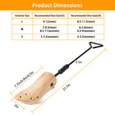 M-L Options -- 1Pc One Pair Boot Stretcher Adjustable Width Shoe Shaper Wooden Boot Widener Expander For Men Women - PULSE MART