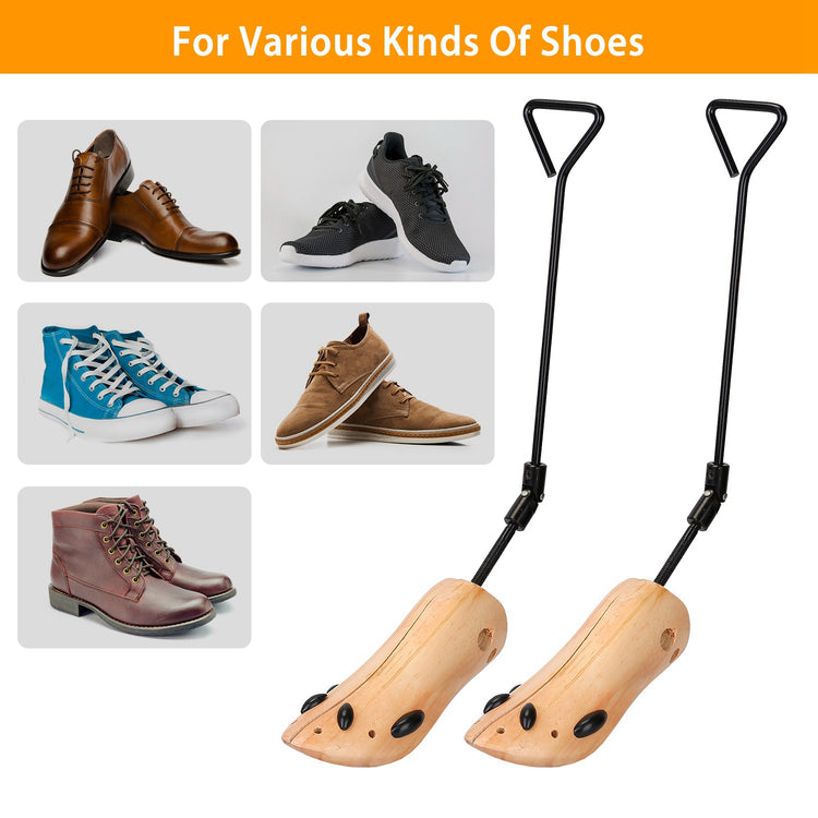 M-L Options -- 1Pc One Pair Boot Stretcher Adjustable Width Shoe Shaper Wooden Boot Widener Expander For Men Women - PULSE MART