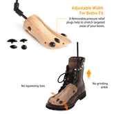 M-L Options -- 1Pc One Pair Boot Stretcher Adjustable Width Shoe Shaper Wooden Boot Widener Expander For Men Women - PULSE MART