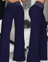 Hollow-out Belt Trousers Micro-flared - PULSE MART
