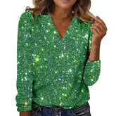 Digital Printed Round Neck Long Sleeved T-shirt For Women - PULSE MART