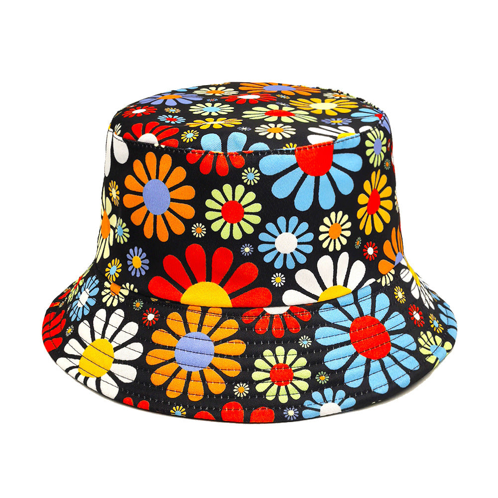 Colorful Flowers Bucket Hat Sun Hat - PULSE MART