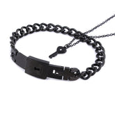 Fashion Jewelry Titanium Steel Couple Love Lock, Bracelet, Key Set, Necklace - PULSE MART