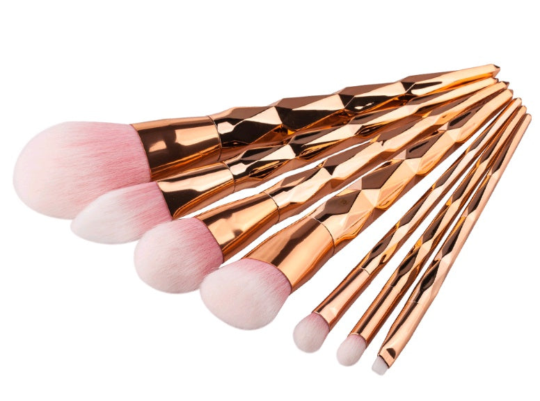 7 makeup brushes, diamond makeup tools foundation brush - PULSE MART