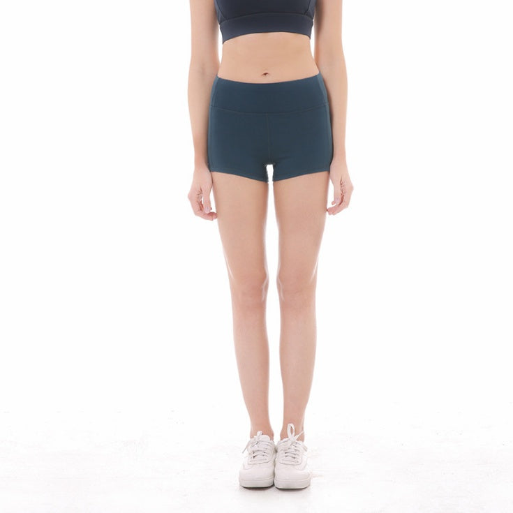 Soft Nylon Athletic Shorts with Tummy Control - PULSE MART