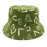 Love Letter Pattern Digital Printing Bucket Hat - PULSE MART