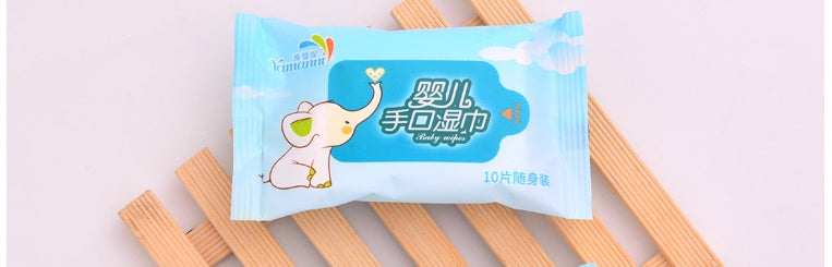 10-Pack Removable Wet Wipes