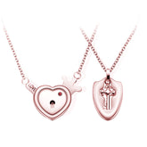 Fashion Jewelry Titanium Steel Couple Love Lock, Bracelet, Key Set, Necklace - PULSE MART