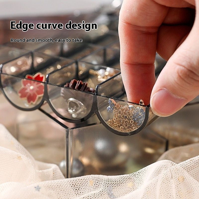 Ornament Dustproof Storage Box Anti-oxidation Ear Stud Necklace Jewelry Box - PULSE MART