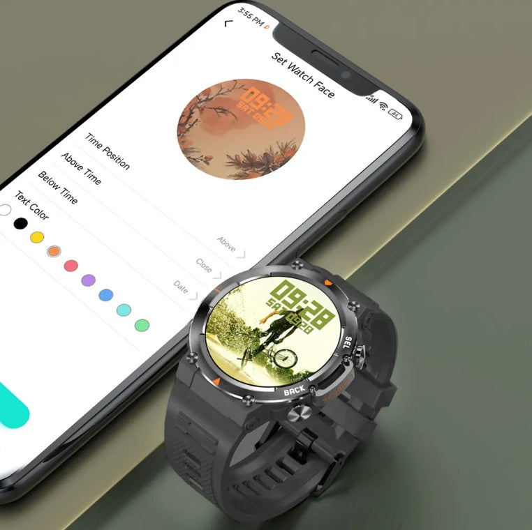 MAX18 Men Smartwatch AMOLED1.43inch Big Screen BT Calls Gesture Control AI Voice Sports Smart Watch Men - PULSE MART