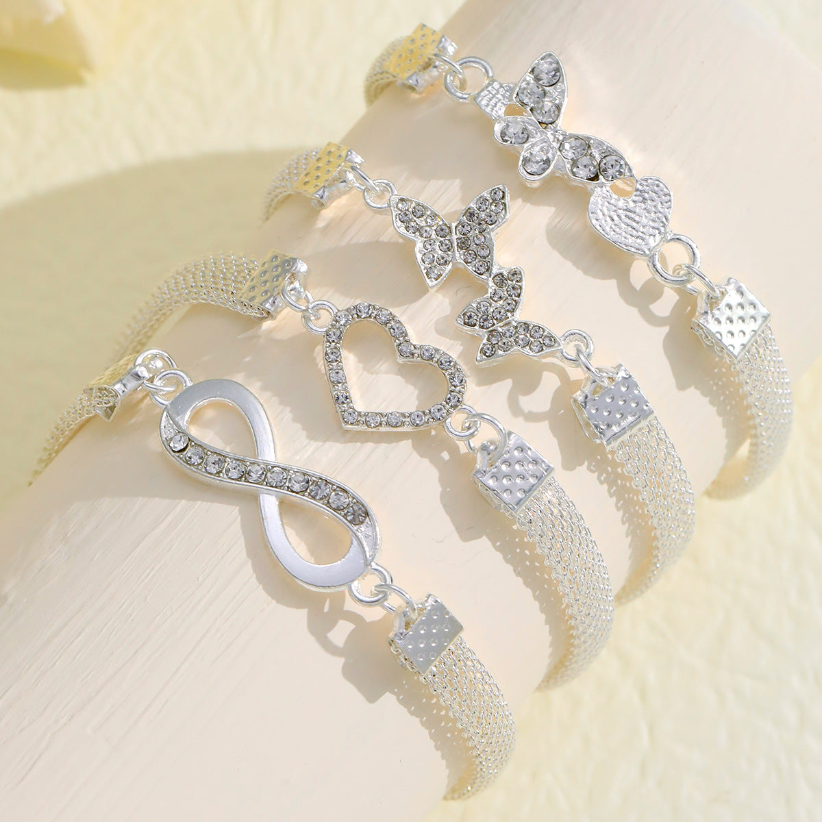 Infinite Diamond 8-word Anklet Creative Retro Alloy Anklet - PULSE MART