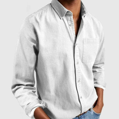 Men's Shirt New Long Sleeve Lapel - PULSE MART