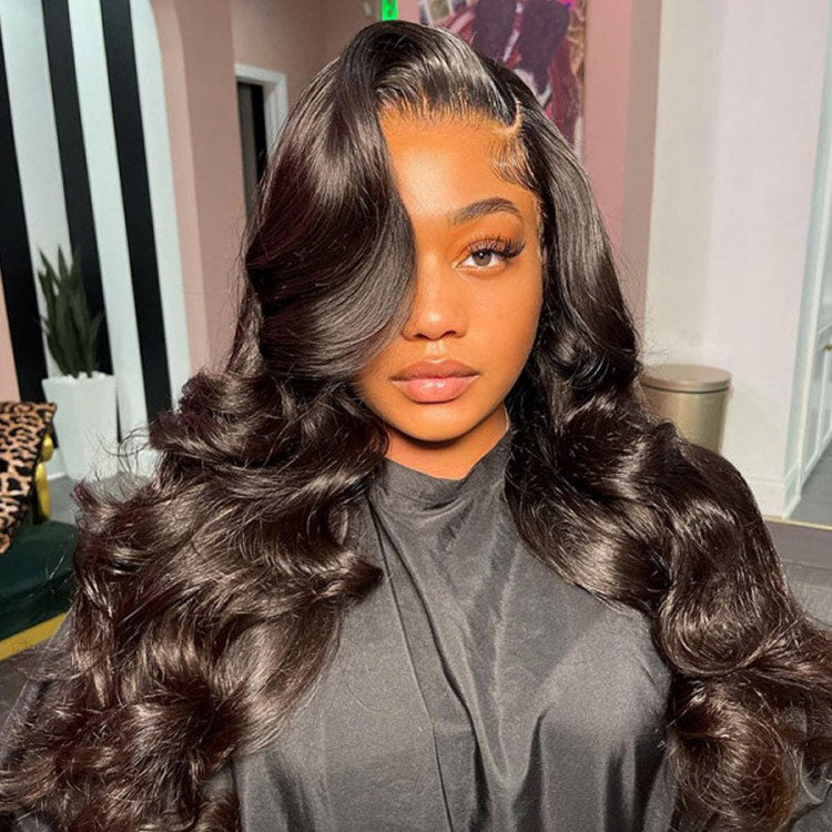 4x7 Lace Closure Wig Human Hair Natural Color Body Three-Dimensional  Wave Density - PULSE MART