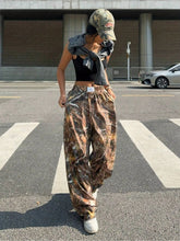 Slimming Casual Pants Hip Hop Retro Street Multi-pocket Camouflage Cargo Pants For Women Y2k Hip-hop Cargo Grunge Baggy Trousers - PULSE MART