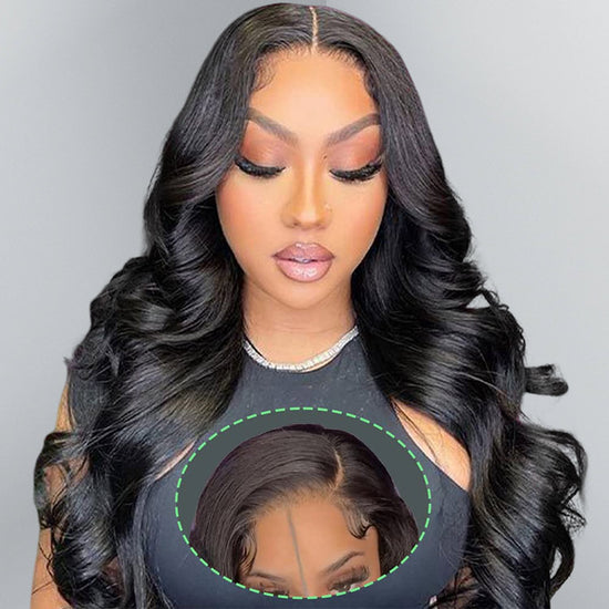 4x7 Lace Closure Wig Human Hair Natural Color Body Three-Dimensional  Wave Density - PULSE MART