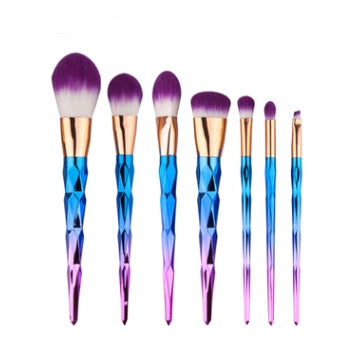 7 makeup brushes, diamond makeup tools foundation brush - PULSE MART